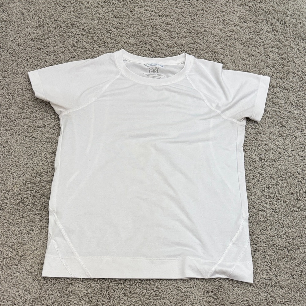 Athleta girl Kids white Short Sleeve Tee